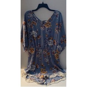 Charlotte Russe Floral Romper Size XL
